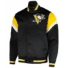 Pittsburgh Penguins Satin Letterman Varsity Jacket