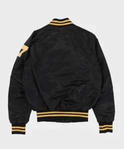 Pittsburgh Pirates Vintage Black Varsity Jacket Back