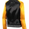 Pittsburgh Steelers Black and Gold Full-Snap Varsity Satin Jacket