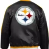 Pittsburgh Steelers Sheldon Black Satin Jacket
