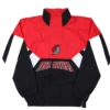 Portland Trail Blazers Black and Red Pullover Jacket