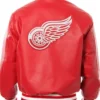 Red Wings Red Bomber Leather Jacket For Men and Women