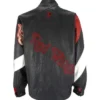 Red Wings Vintage Leather Zip-Up Jacket For Sale