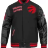 Rudy Toronto Raptors Black Wool Varsity Jacket