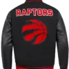 Rudy Toronto Raptors Black Wool Varsity Jacket Back