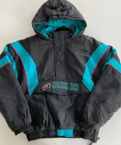 Rutherford Memphis Grizzlies Starter Bomber Hooded Jacket
