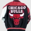 Ryder Chicago Bulls Vintage Bomber Leather Jacket Back