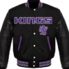 Sacramento-Kings-Black-Varsity-Full-Snap-Wool-Jacket