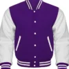 Sacramento Kings Purple and White Wool Varsity Jacket