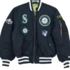 Seattle Mariners Ma-1 Satin Bomber Jacket
