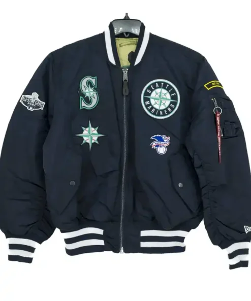 Seattle Mariners Ma-1 Satin Bomber Jacket