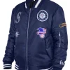 Seattle Mariners Ma-1 Satin Bomber Jacket - Get now