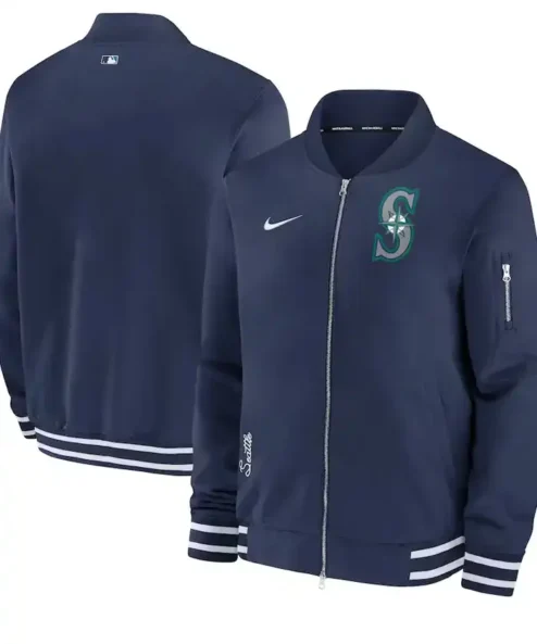 Seattle Mariners Navy Blue Bomber Jacket