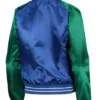 Seattle Seahawks Blue And Green Varsity Satin Jacket