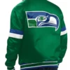 Seattle Seahawks Gridiron Classic Satin Green Jacket