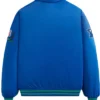 Seattle Seahawks Merriam Satin Blue Bomber Jacket