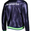 Seattle Seahawks Satin Varsity Purple Jacket