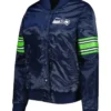 Seattle Seahawks Starter Satin Blue Varsity Jacket