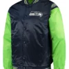 Seattle Seahawks Team Snap Starter Varsity Jacket