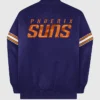 Senger Phoenix Suns Purple Satin Starter Varsity Jacket Back