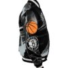 Buy Now Amalia Brooklyn Nets Black Leather Varsity Jacket