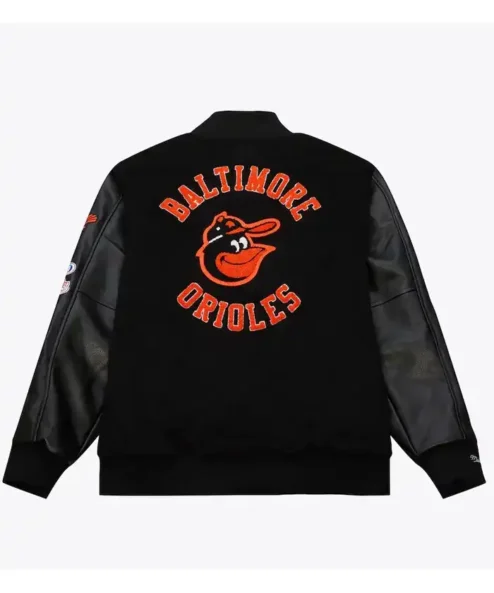 Shop Baltimore Orioles 1966 Varsity Black Wool Jacket For Sale