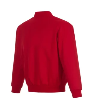 Shop Men and Women Carolina Hurricanes Satin Full Snap Bomber Jacket
