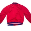 Shop Milford 90’s Montreal Canadiens Red Satin Varsity Jacket