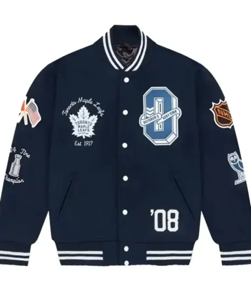 Sierra Toronto Maple Leafs OVO Varsity Jacket