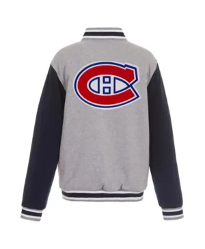 Sipes Montreal Canadiens Gray Black Varsity Jacket