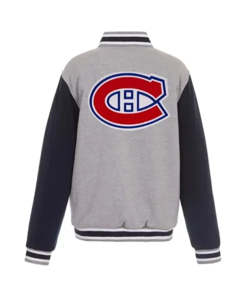 Sipes Montreal Canadiens Gray Black Varsity Jacket