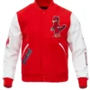 St Louis Cardinals Red And White Wool Varsity Jacket