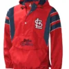 St Louis Cardinals Red Starter Pullover Jacket
