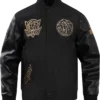 Stoltenberg Dallas Mavericks Black And Gold Wool Varsity Jacket