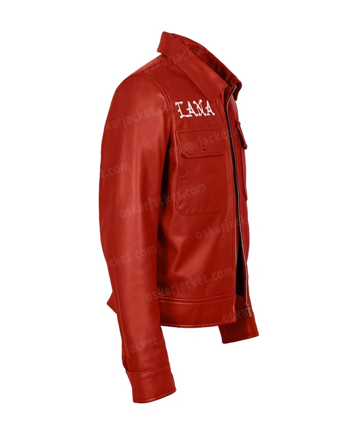 Order This SZA Super Bowl 2025 Halftime Show Cropped Leather Red Jacket For Unisex Now