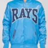 Tampa Bay Rays Satin Sky Blue Jacket