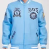 Tampa Bay Rays Sky Blue Baseball Jacket