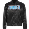 Telly Zieme Oklahoma City Thunder Black Satin Varsity Jacket