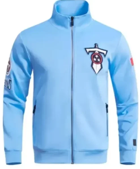 Tennessee Titans Diana Blue Fleece Track Jacket