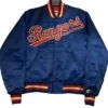 Texas Rangers Starter Bomber Vintage Blue Jacket
