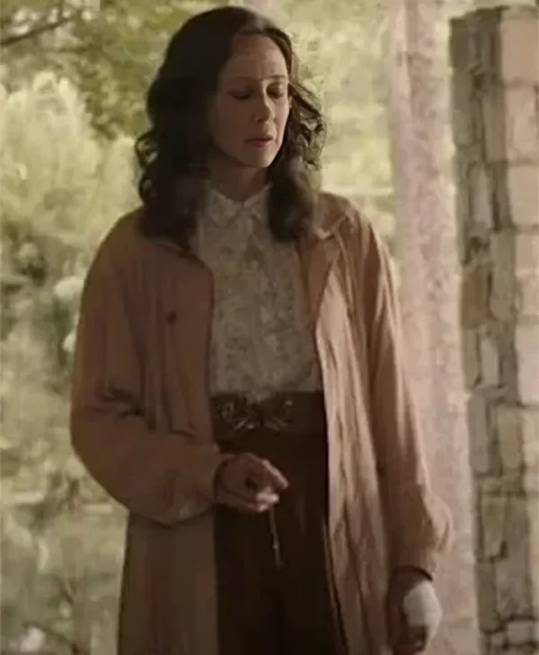 The Conjuring Last Rites Vera Farmiga Pink Cotton Coat