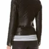 The Mindy Project Mindy Kaling Black Leather Jacket Back