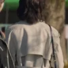 The Trunk S01 No In-ji White Leather Trench Coat Back