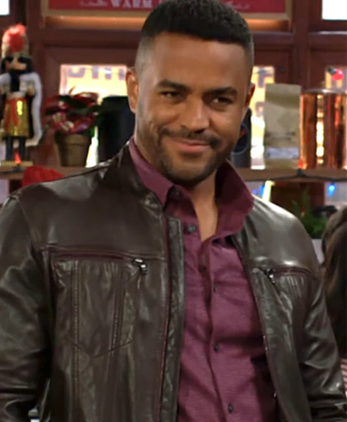 The Young And The Restless Nate Hastings Black Leather Jacket For Sale