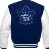 Toronto Maple Leafs Blue And White Letterman Varsity Jacket