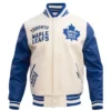 Toronto Maple Leafs Retro Classic Rib Letterman Varsity Jacket