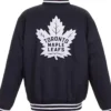 Toronto Maple Leafs Two Hit Poly-Twill Navy Jacket For Men and Women
