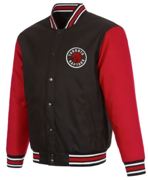 Toronto Raptors Black and Red Wool Varsity Jacket