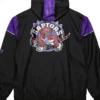 Toronto Raptors Vintage Bomber Pullover Jacket Back