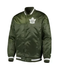 Trycia Dare Toronto Maple Leafs Green Varsity Jacket